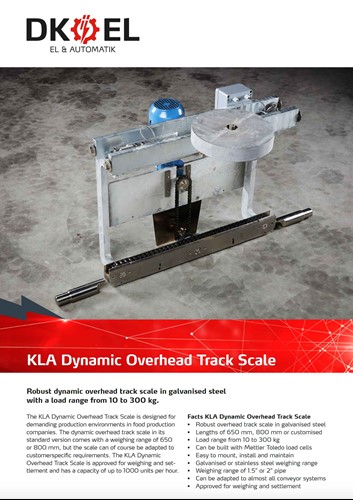 Download KLA Dynamic Overhead Track Scale Data Sheet