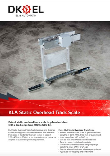 Download KLA Static Overhead Track Scale Data Sheet