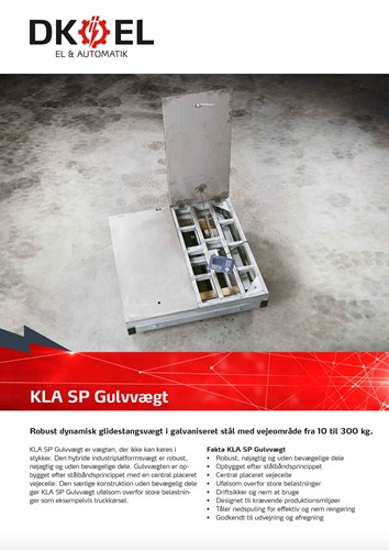 Download KLA SP Gulvvægt Datablad